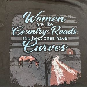 SALE Soldier Solutions Country Roads V Neck Tshirt